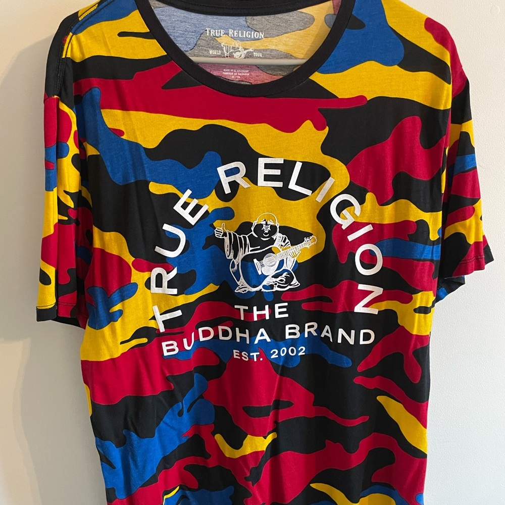True Religion Short Sleeve Logo Tee - Yellow/Red/Blue/Black